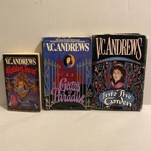 VC Andrews: Hidden Jewel, Gates of Paradise, and Into the Garden HC PB Lot VG DJ